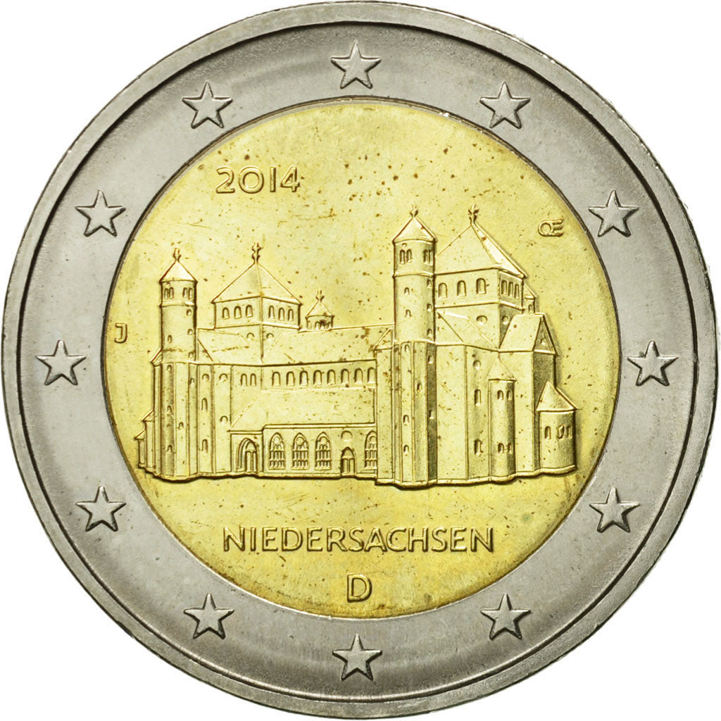 Nemecko,
 
 2 eurá,
 
 Kirche Saint-Michel